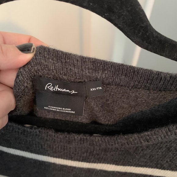 Cashmere blend striped sweater - Picture 2 of 2